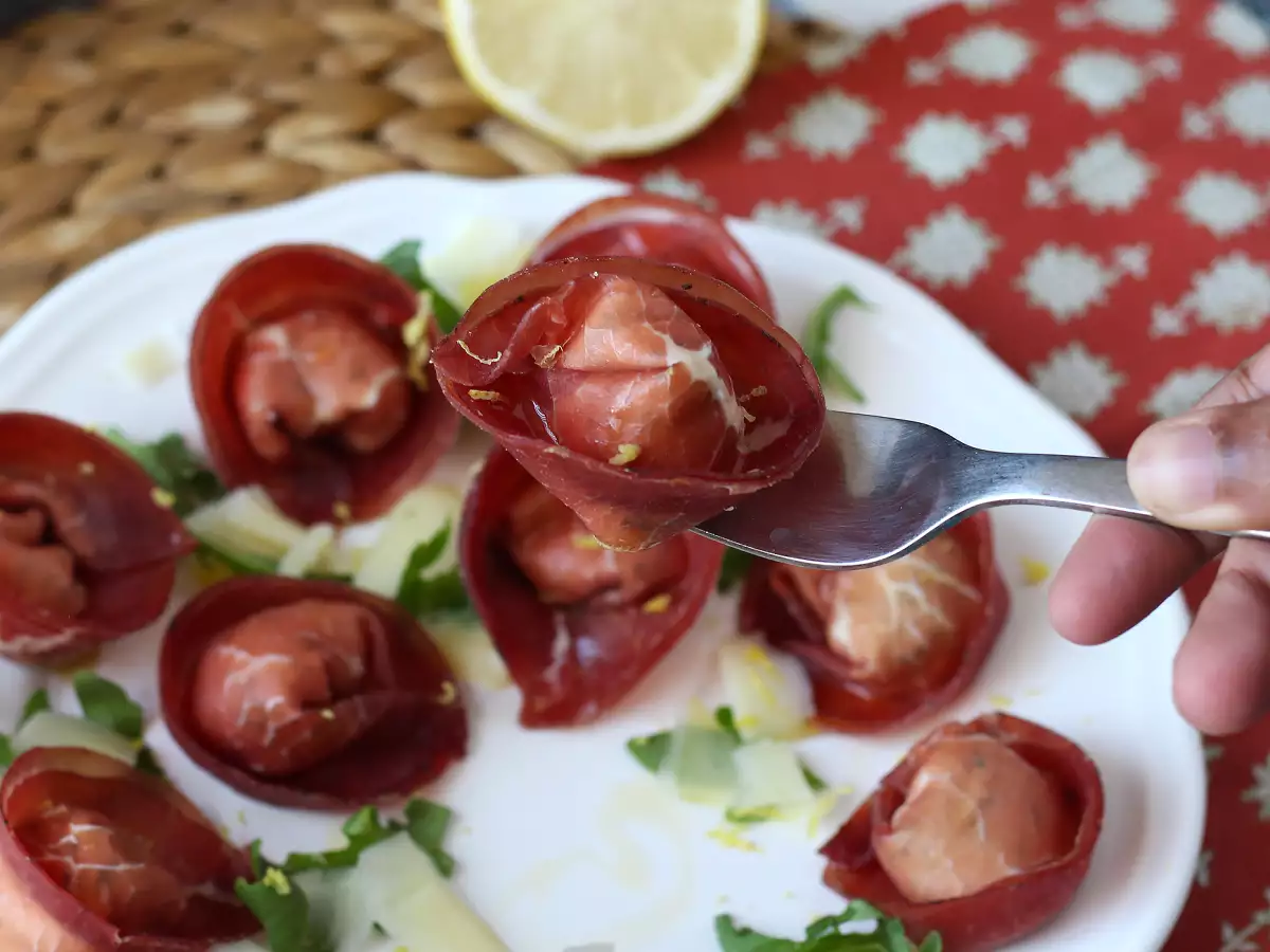 Tortelloni van bresaola met rucola en ricotta: heerlijk en klaar in 10 minuten! - foto 2