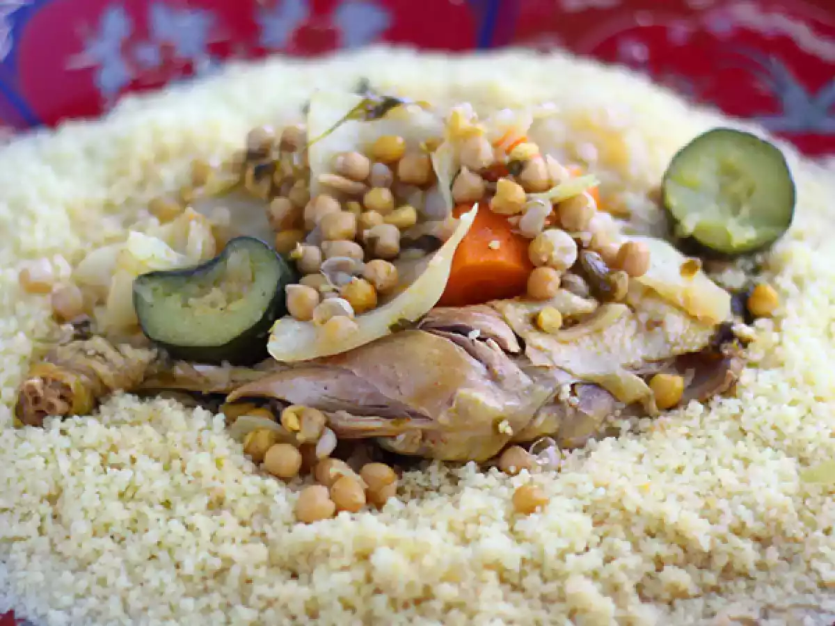 Traditionele Marokkaanse kip couscous - foto 2