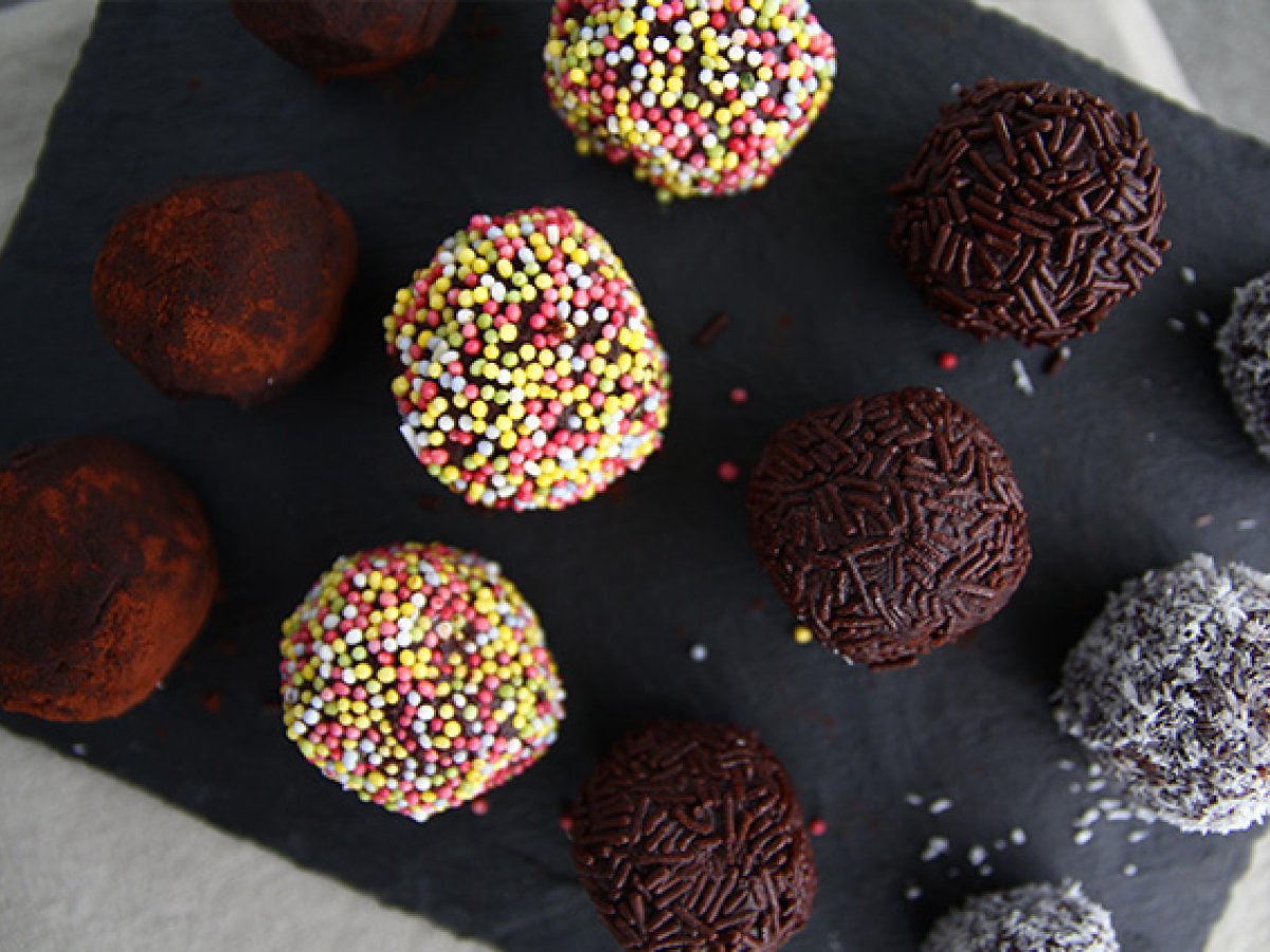 Truffels met chocoladecoating - foto 3