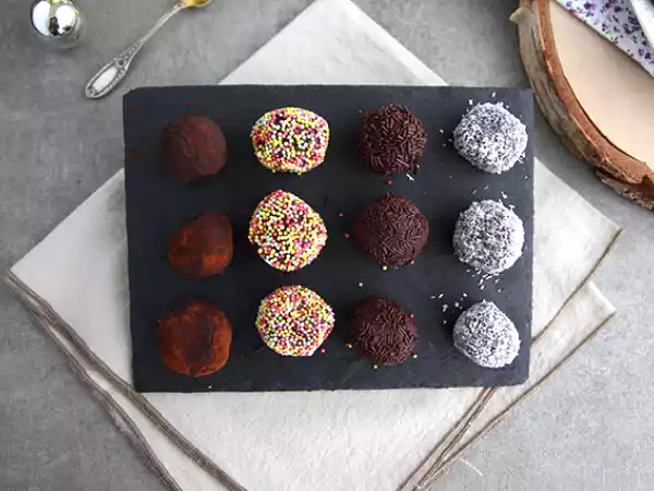 Recept Truffels met chocoladecoating