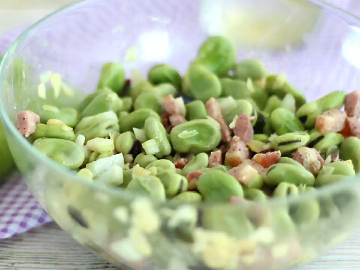 Tuinbonensalade met spek - foto 2