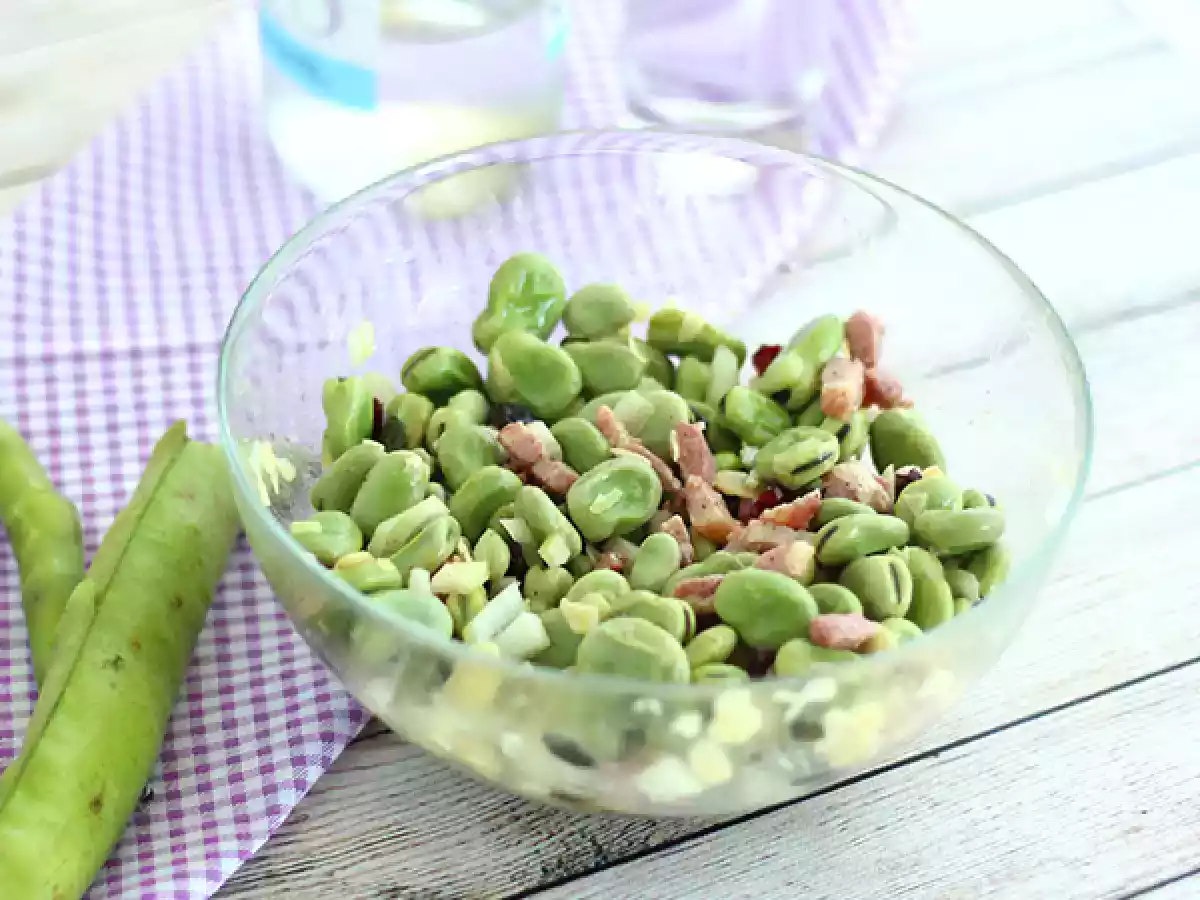 Tuinbonensalade met spek - foto 3