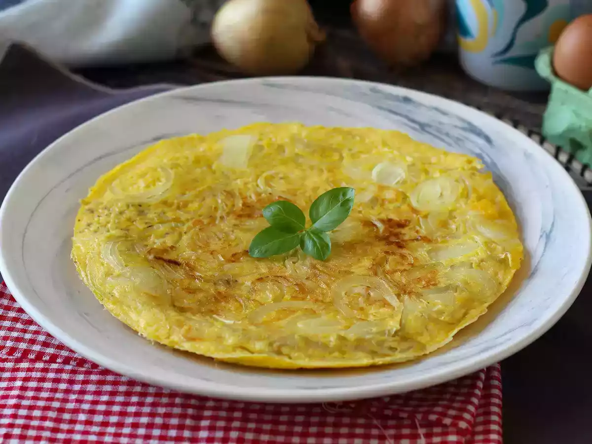 Uienomelet, het lekkere en makkelijk te bereiden recept