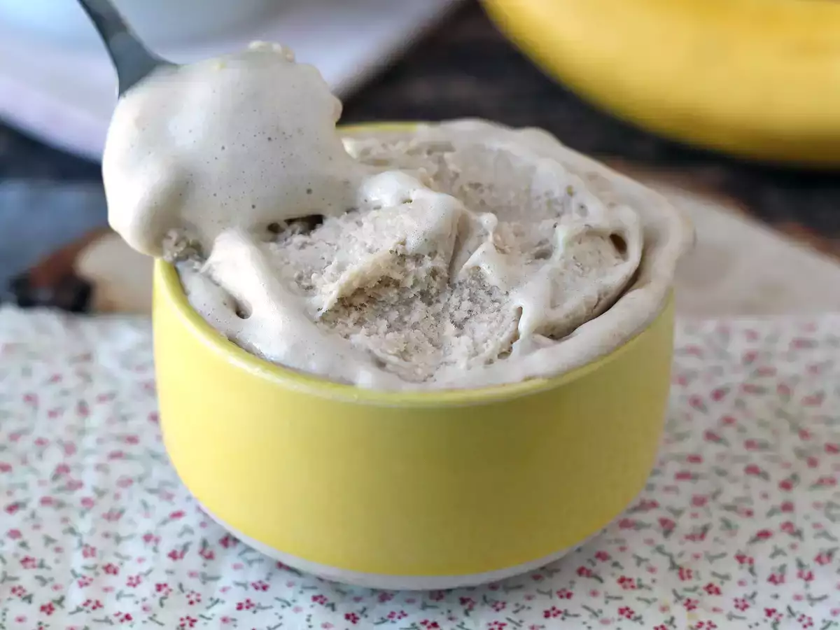 Vanille-wei-ijs, rijk aan eiwitten, snel en met 3 ingrediënten! - foto 3