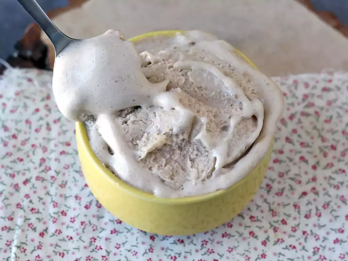 Vanille-wei-ijs, rijk aan eiwitten, snel en met 3 ingrediënten! - foto 5