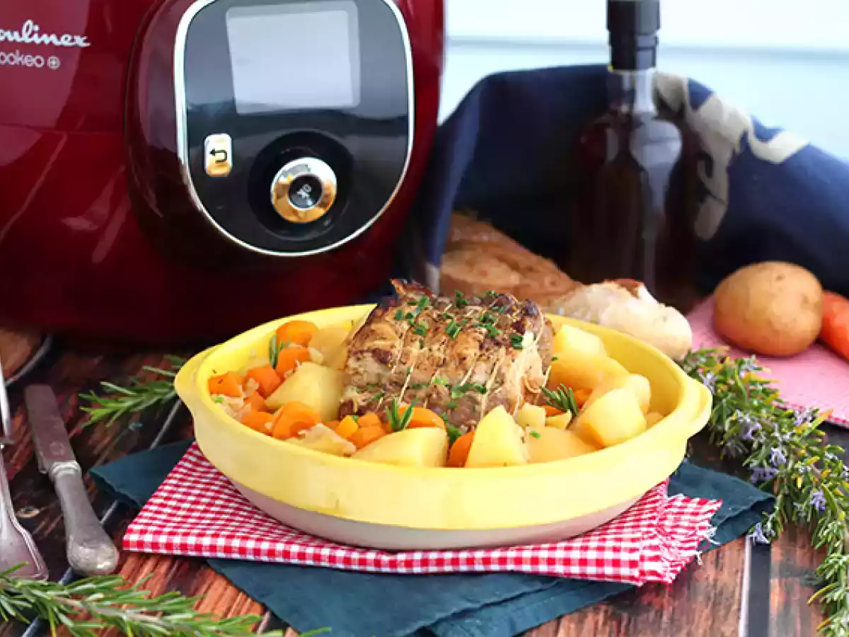 Varkensgebraad, recept voor de Cookeo