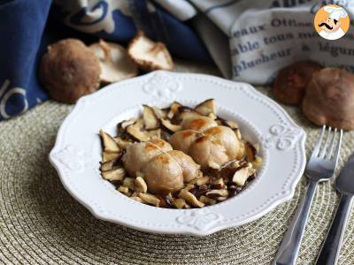 Varkensrollade met champignonsaus