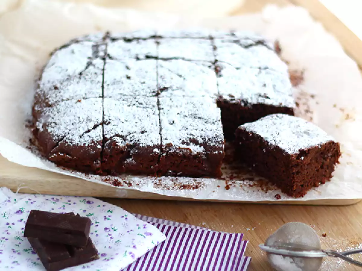 Vegan brownie zonder eieren en melk - foto 2