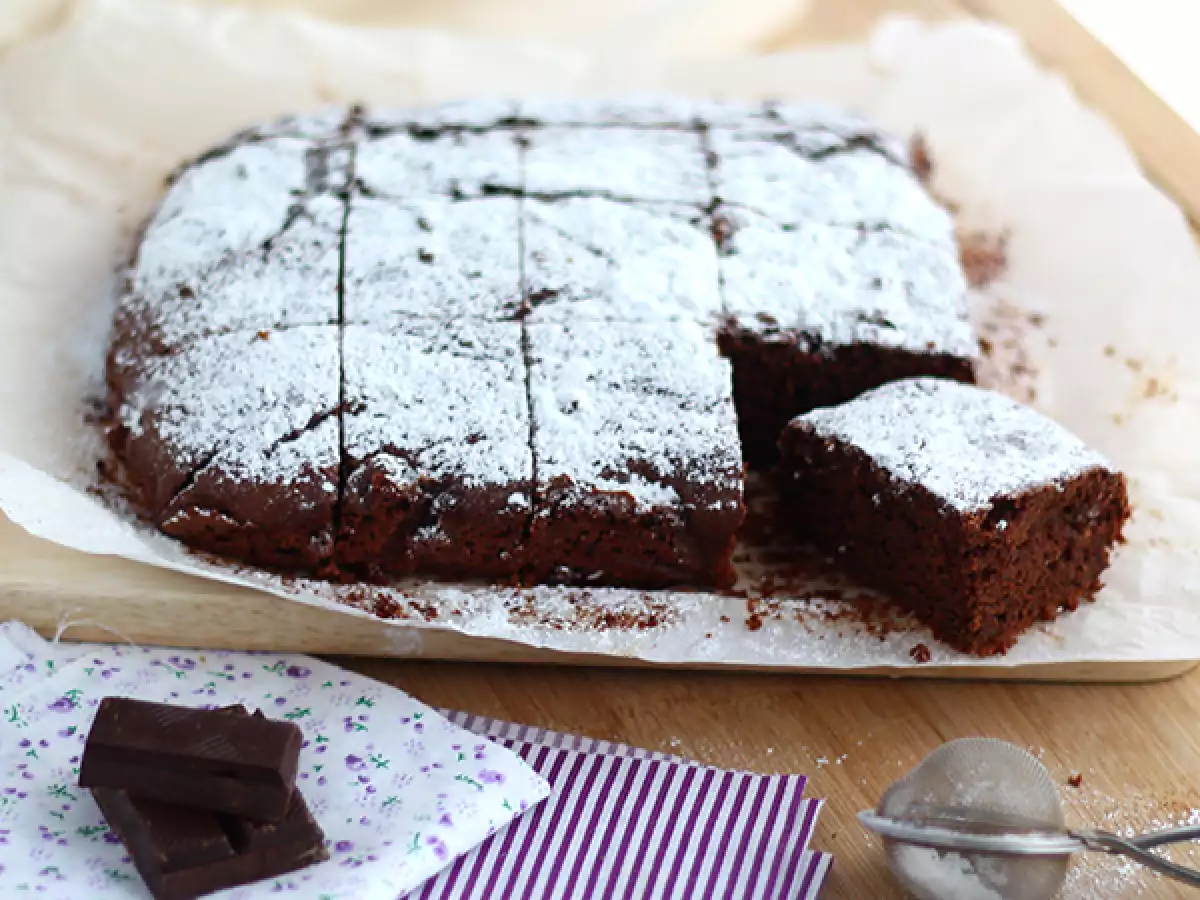 Vegan brownie zonder eieren of melk - foto 2