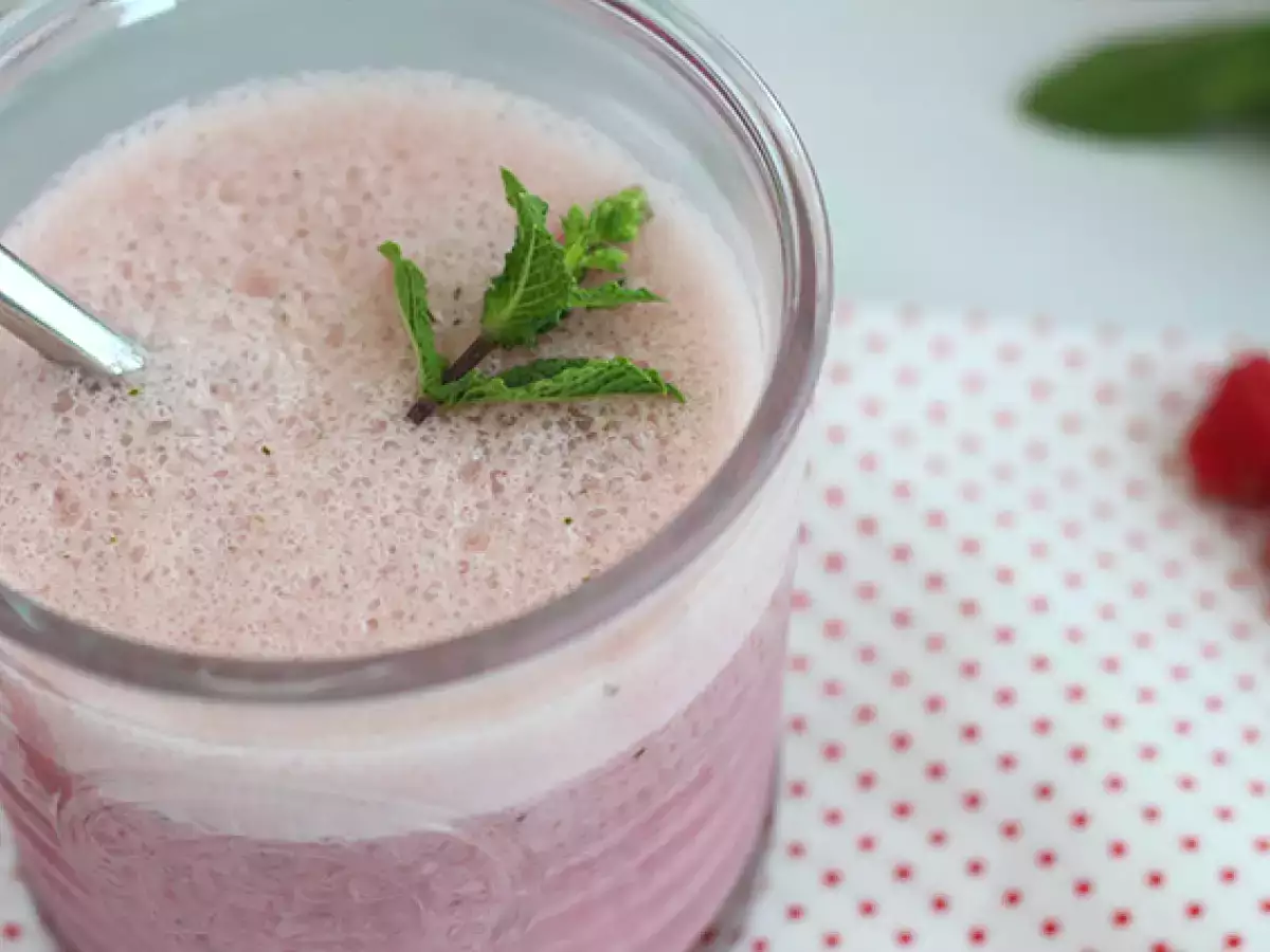 Vegan frambozen-muntmilkshake - foto 2