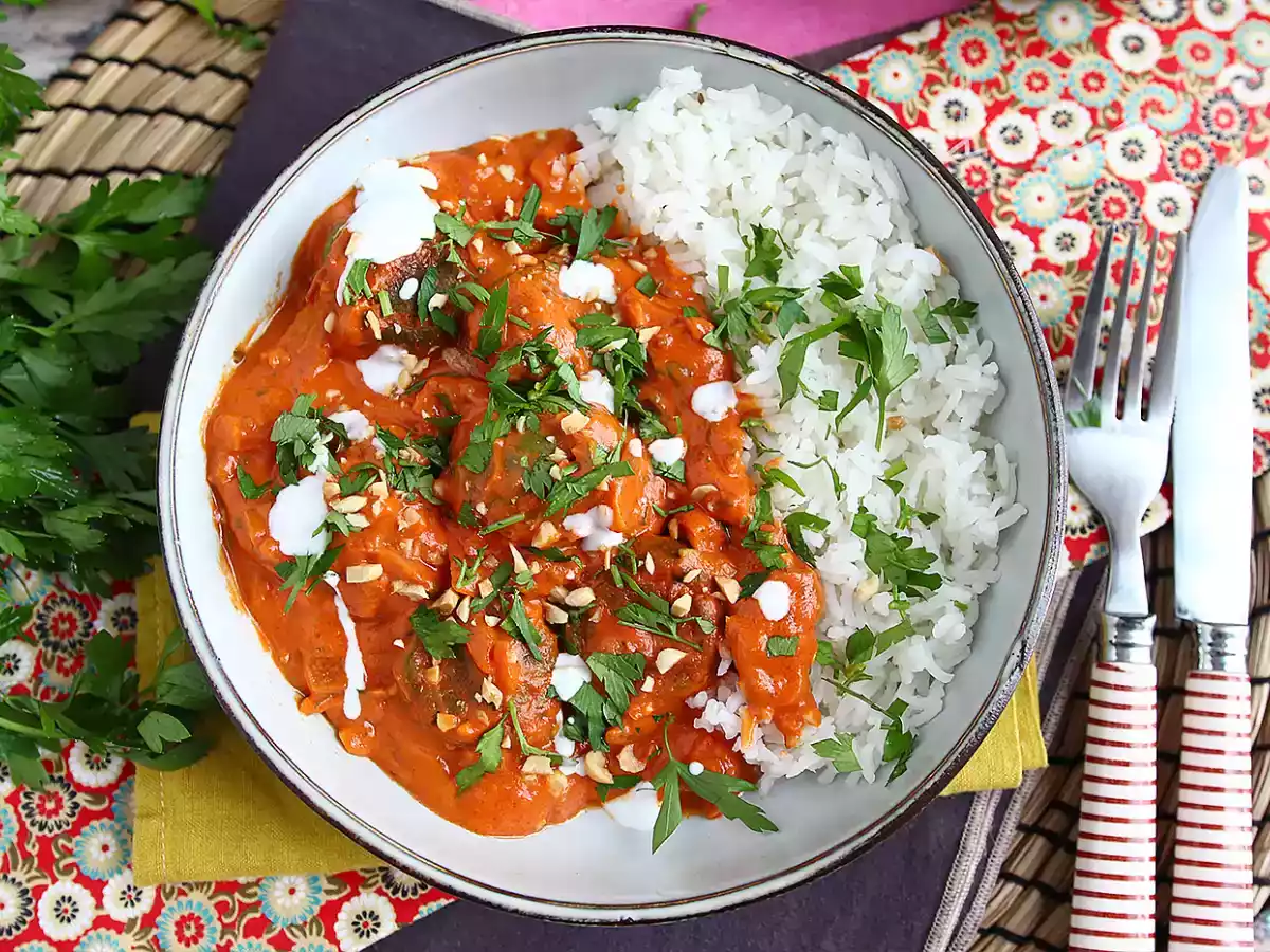 Vegan Malai Kofta: kikkererwtengehaktballetjes met tomatensaus - foto 5