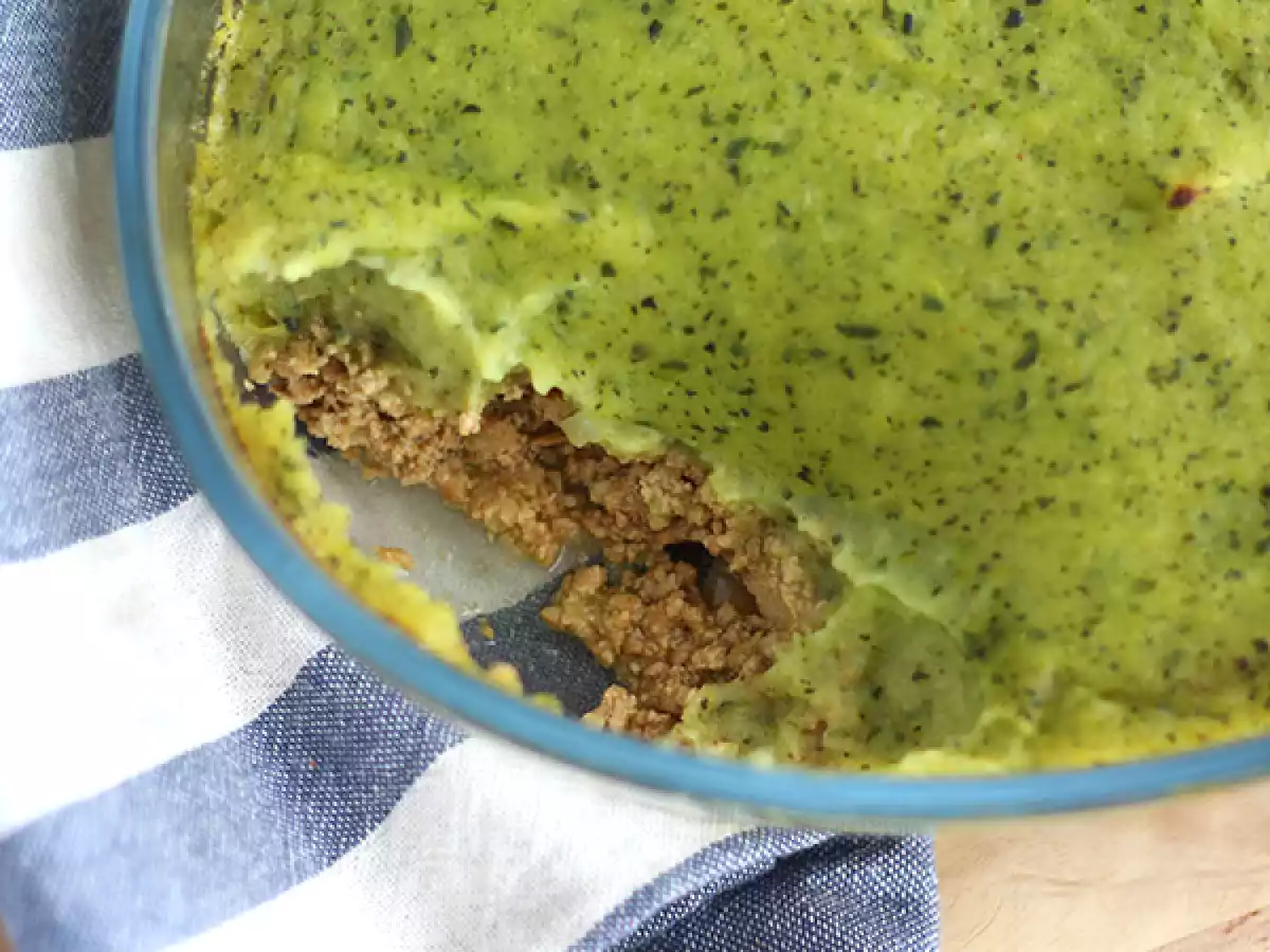 Veganistisch hachis parmentier met courgette en tofu - foto 2