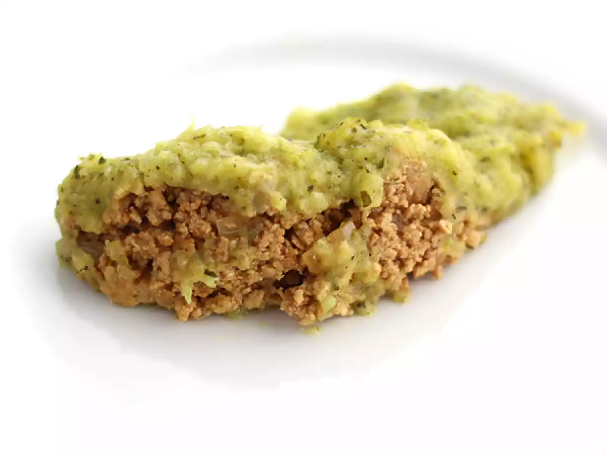 Veganistisch hachis parmentier met courgette en tofu - foto 3