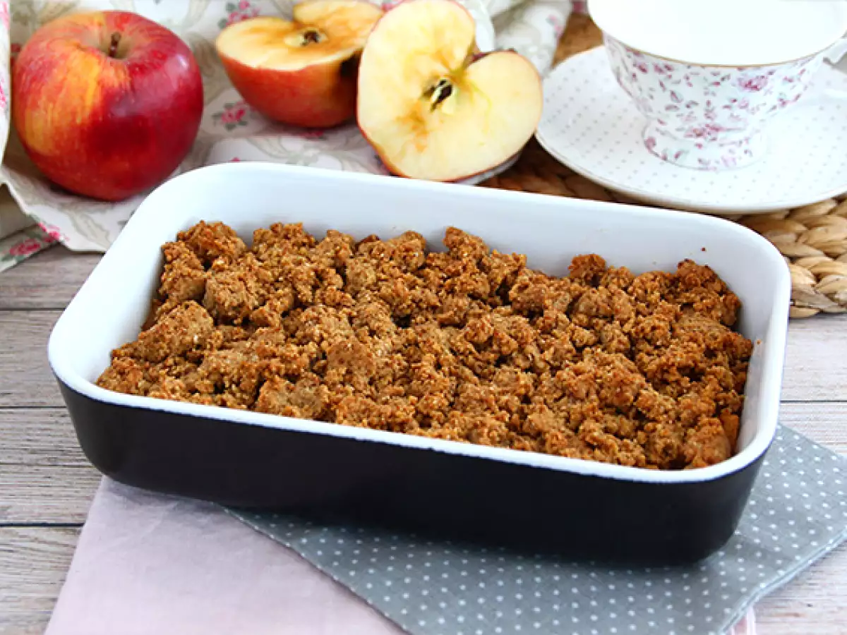 Veganistische en glutenvrije appelcrumble - foto 3