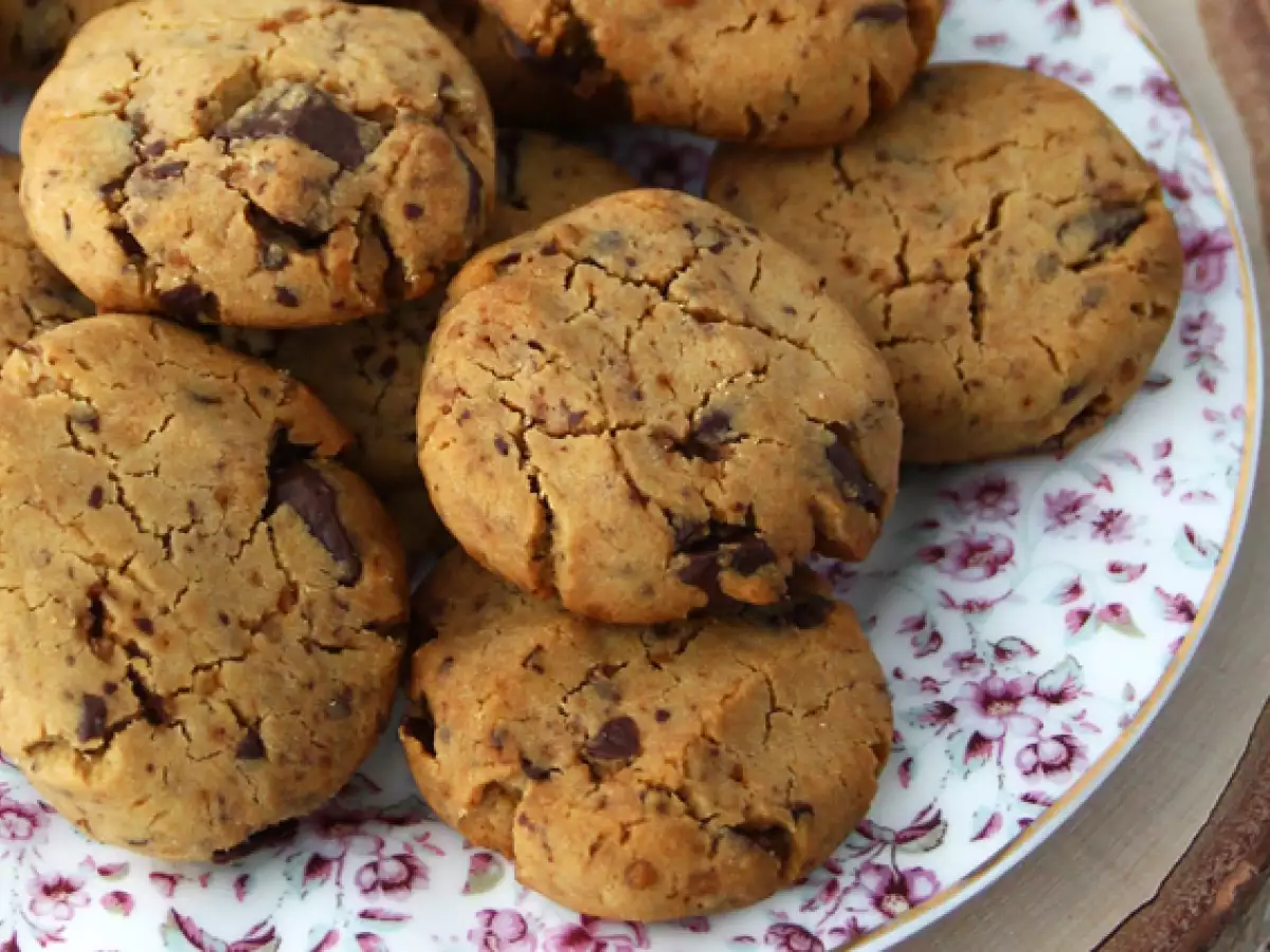 Veganistische glutenvrije koekjes met chocoladestukjes - foto 4