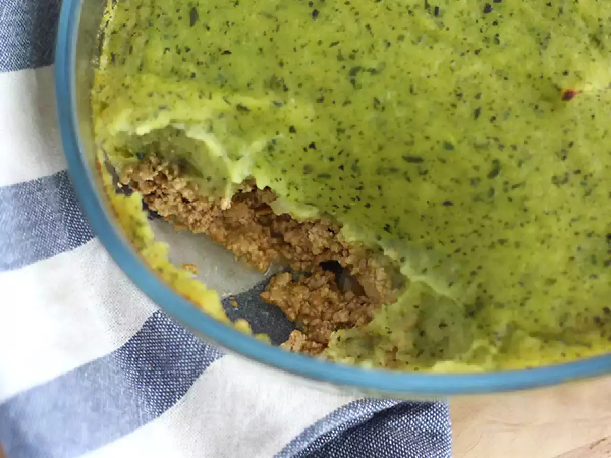 Veganistische hachis parmentier met courgette en tofu - foto 2