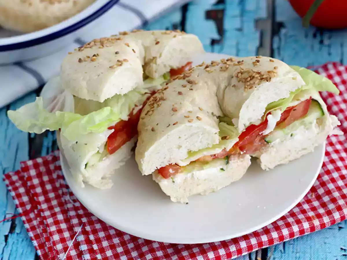 Vegetarische bagel - foto 2