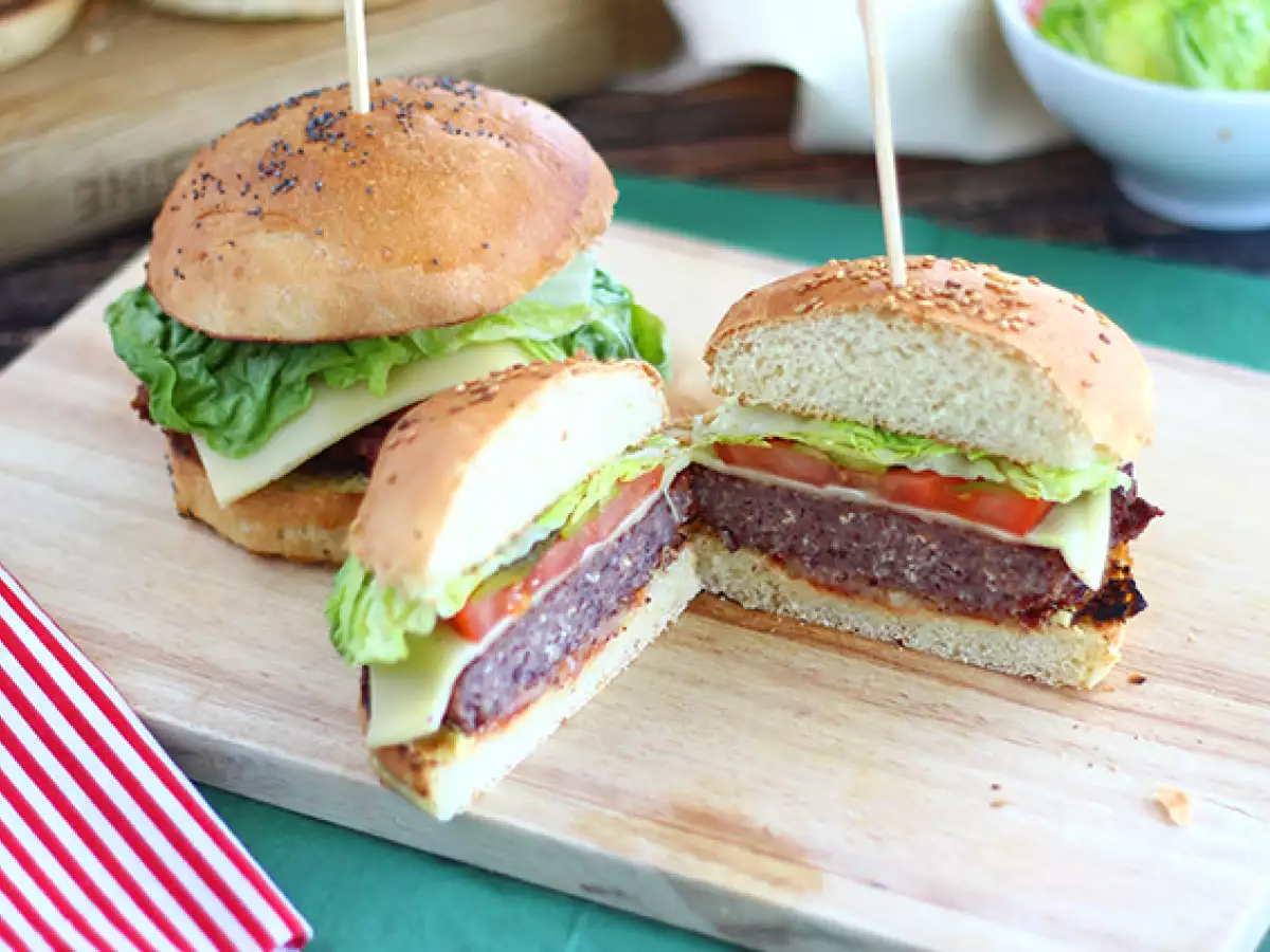 Vegetarische burger met kidneybonen - foto 2
