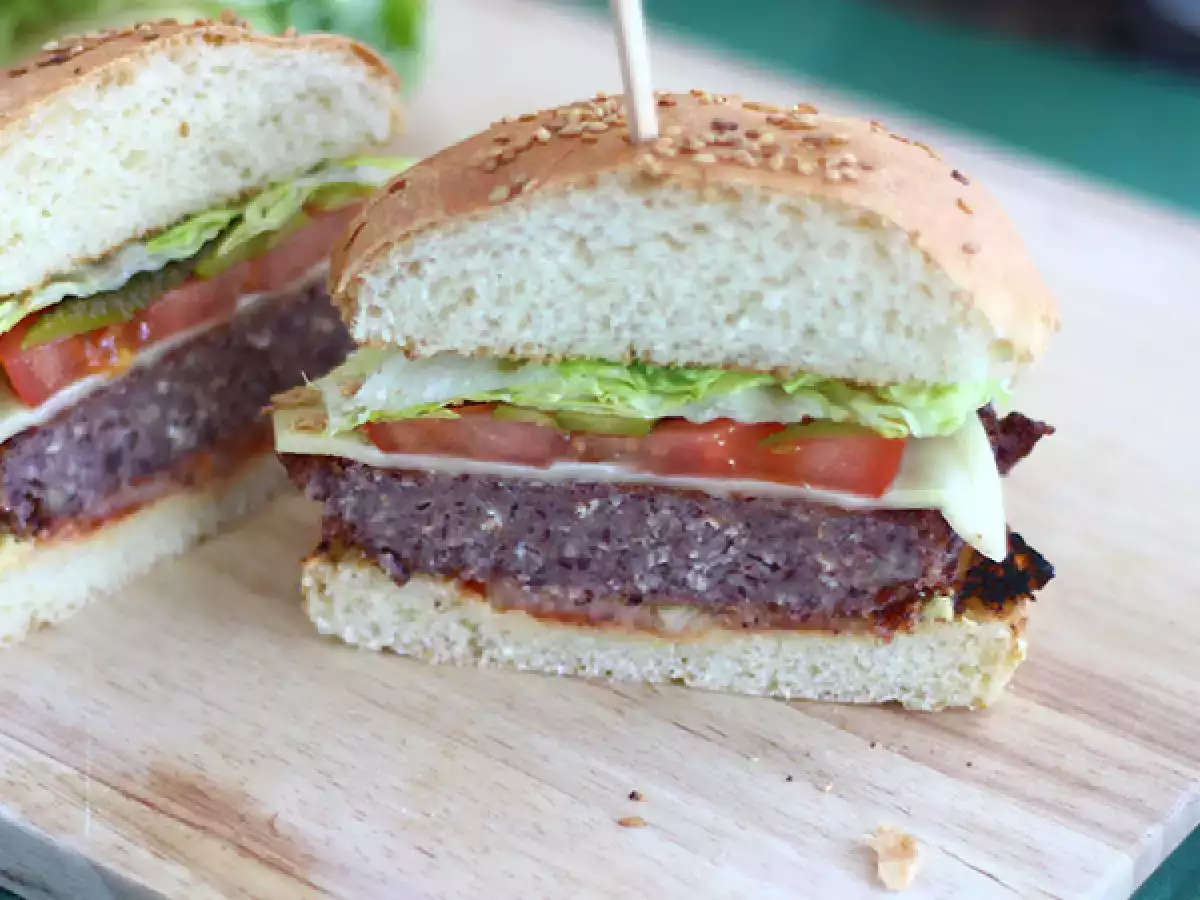 Vegetarische burger met kidneybonen - foto 3