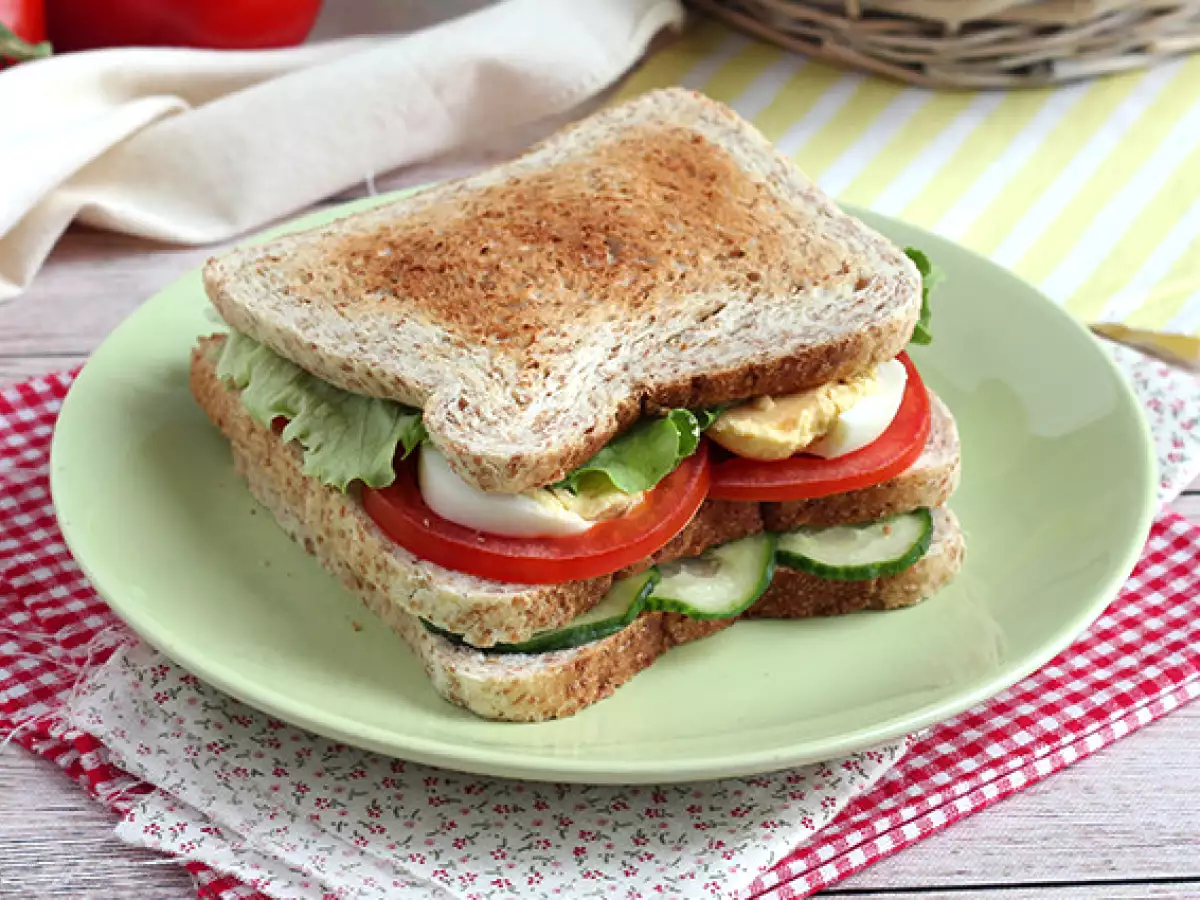 Vegetarische clubsandwich - foto 3