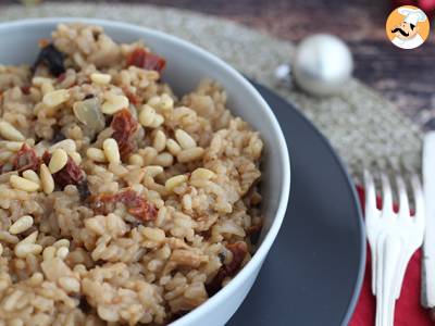 Vegetarische risotto met zongedroogde tomaten en champignons - foto 4