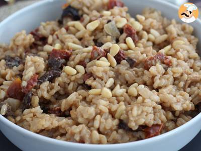 Vegetarische risotto met zongedroogde tomaten en champignons - foto 5