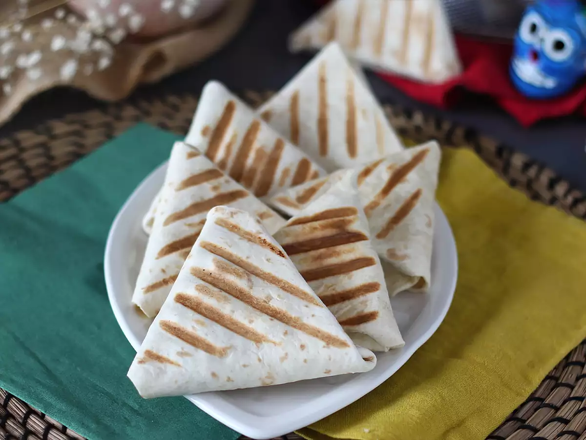 Vegetarische samosa-taco's