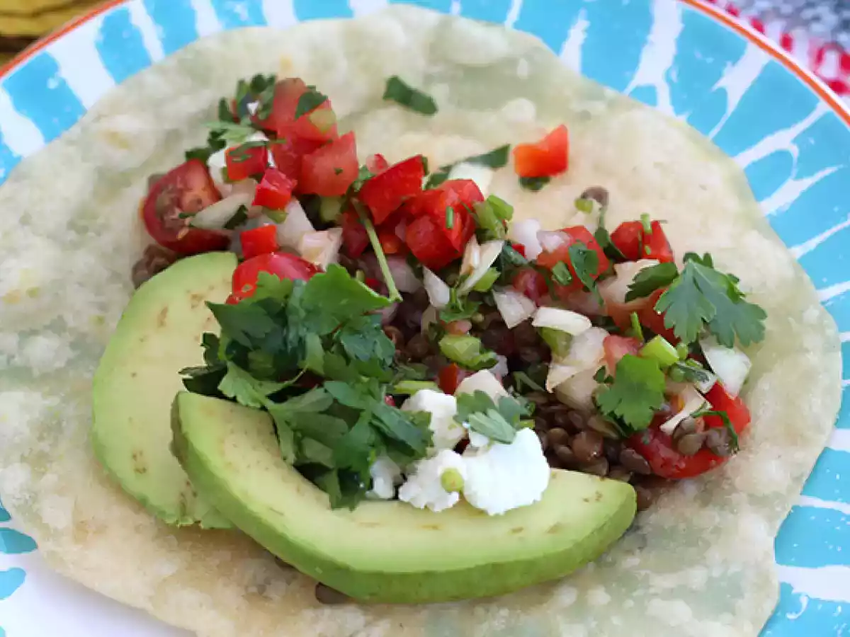 Vegetarische taco's met linzen - foto 4