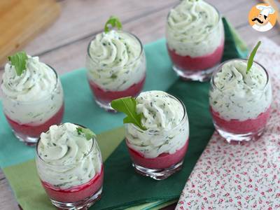 Verrines met mousse van rode biet en rucola - foto 3