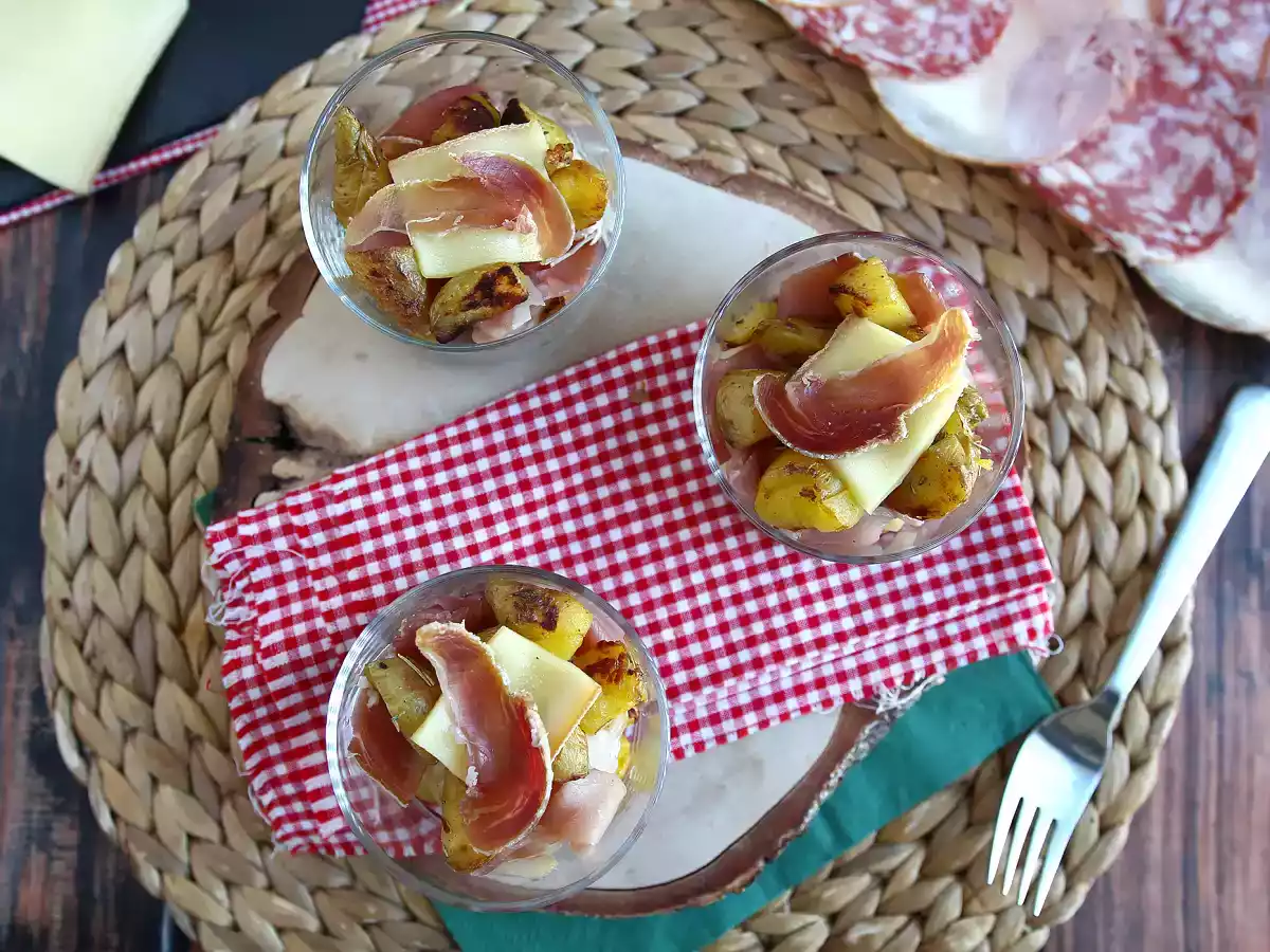 Verrines van raclette (zonder gourmetstel): om zelfs als aperitief van te genieten - foto 2
