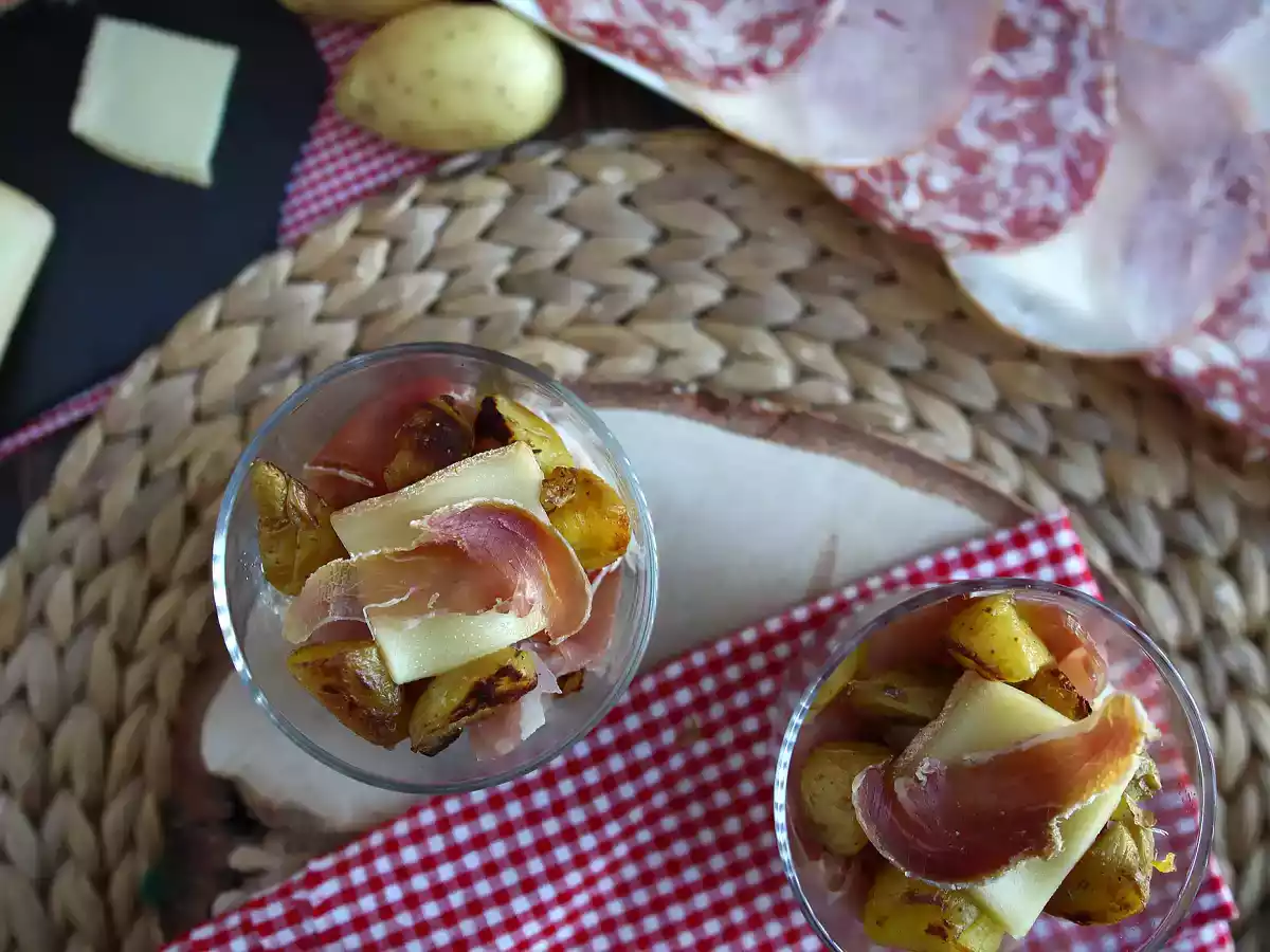Verrines van raclette (zonder gourmetstel): om zelfs als aperitief van te genieten - foto 4