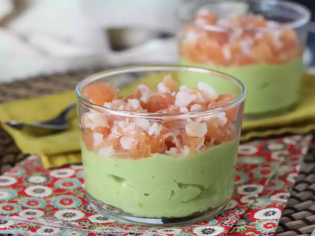 Verse avocado-, garnalen- en grapefruitglaasjes!