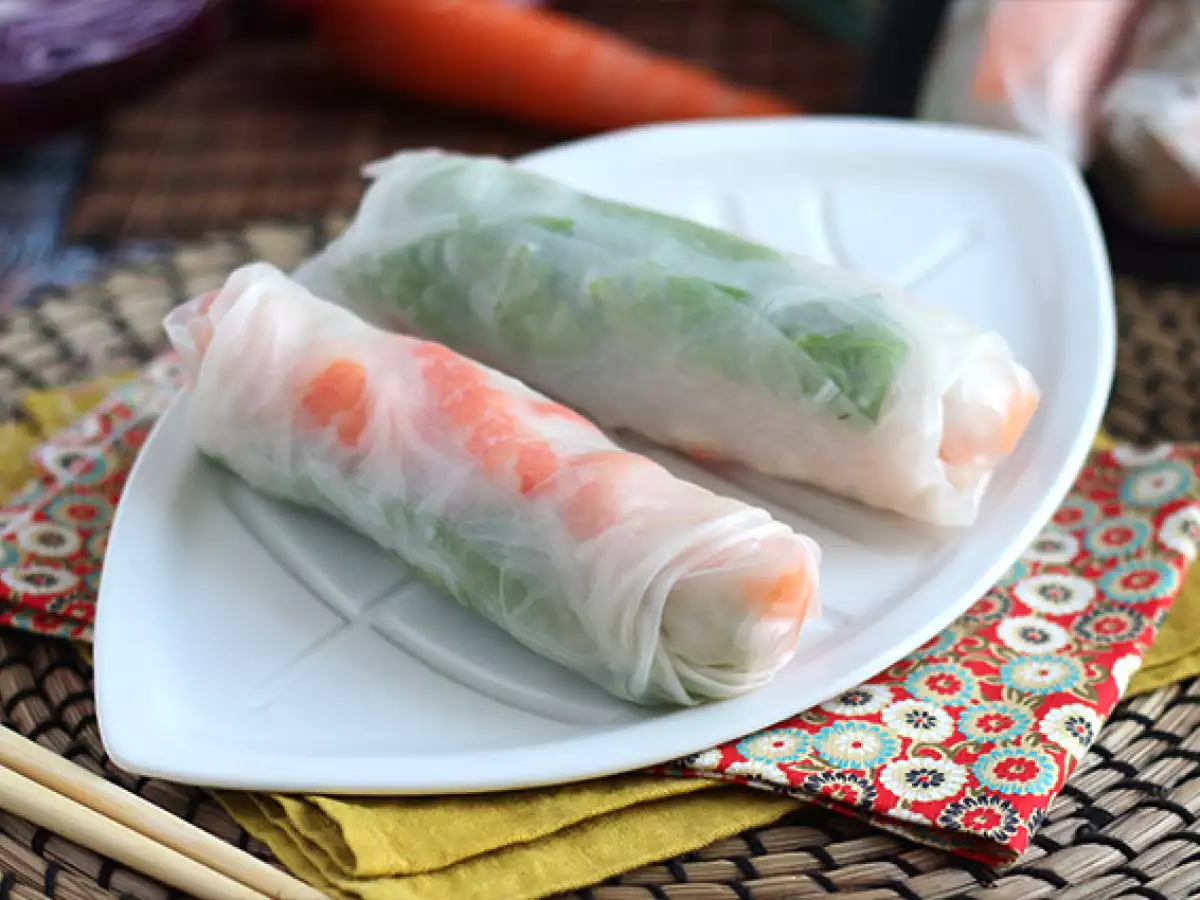 Verse springrolls met kip en garnalen - foto 3