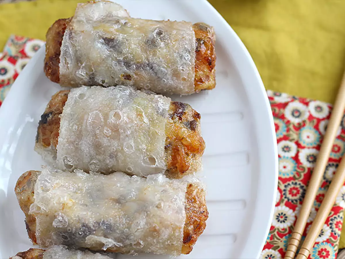 Vietnamese loempia's met garnalen en champignons - foto 4