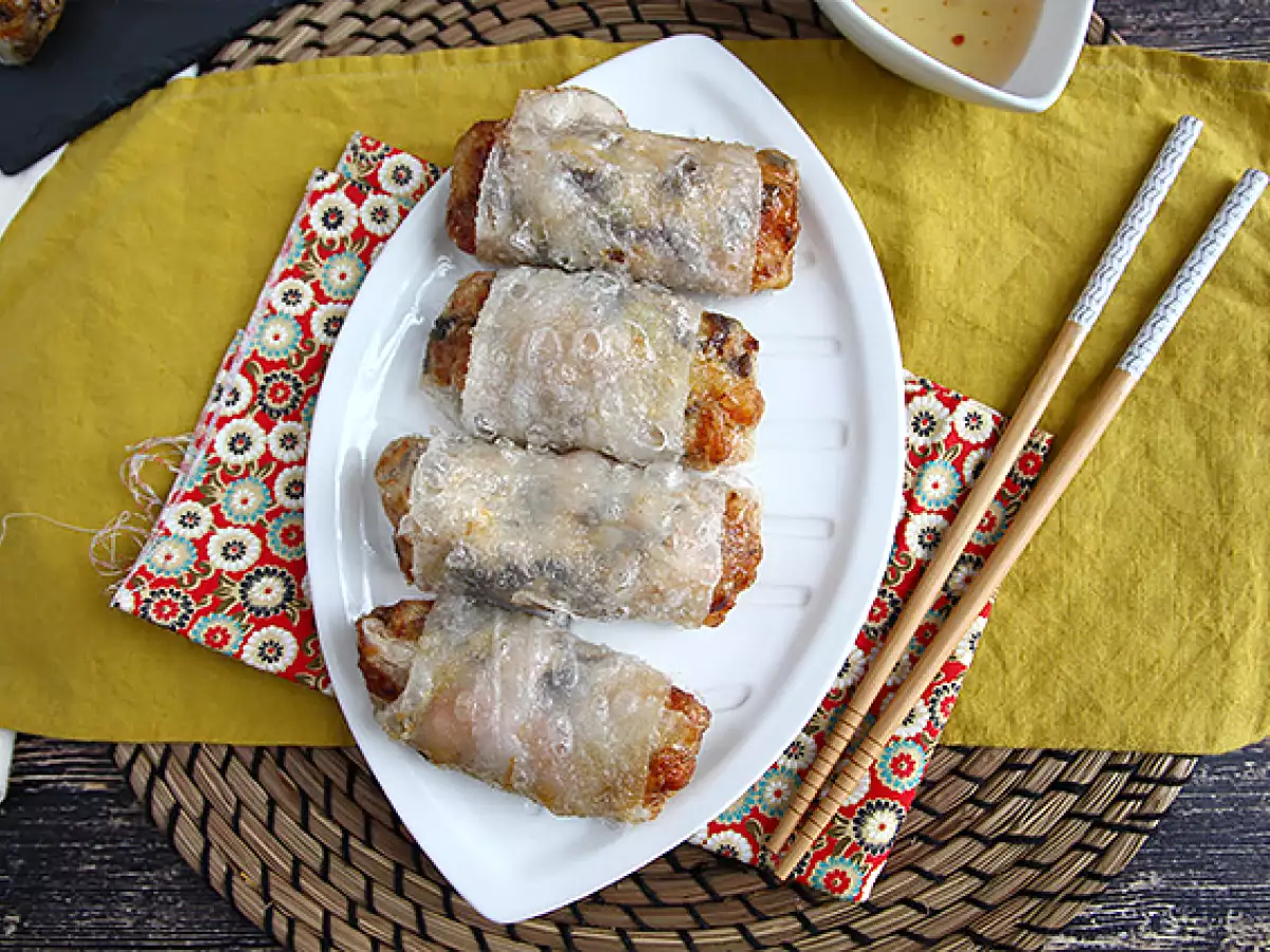 Vietnamese loempia's met garnalen en champignons - foto 5