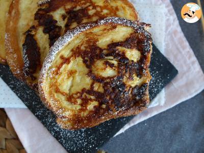 Vochtige en knapperige brioche perdue