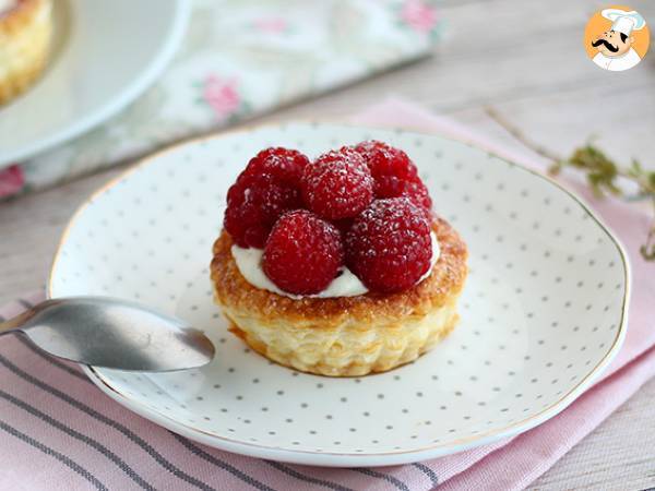 Vol-au-vent met frambozen en mascarpone