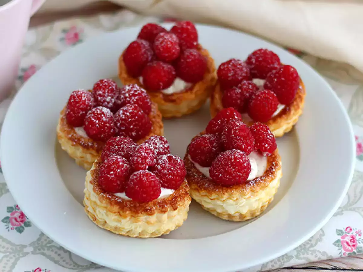 Vol-au-vents met frambozen en mascarpone - foto 3