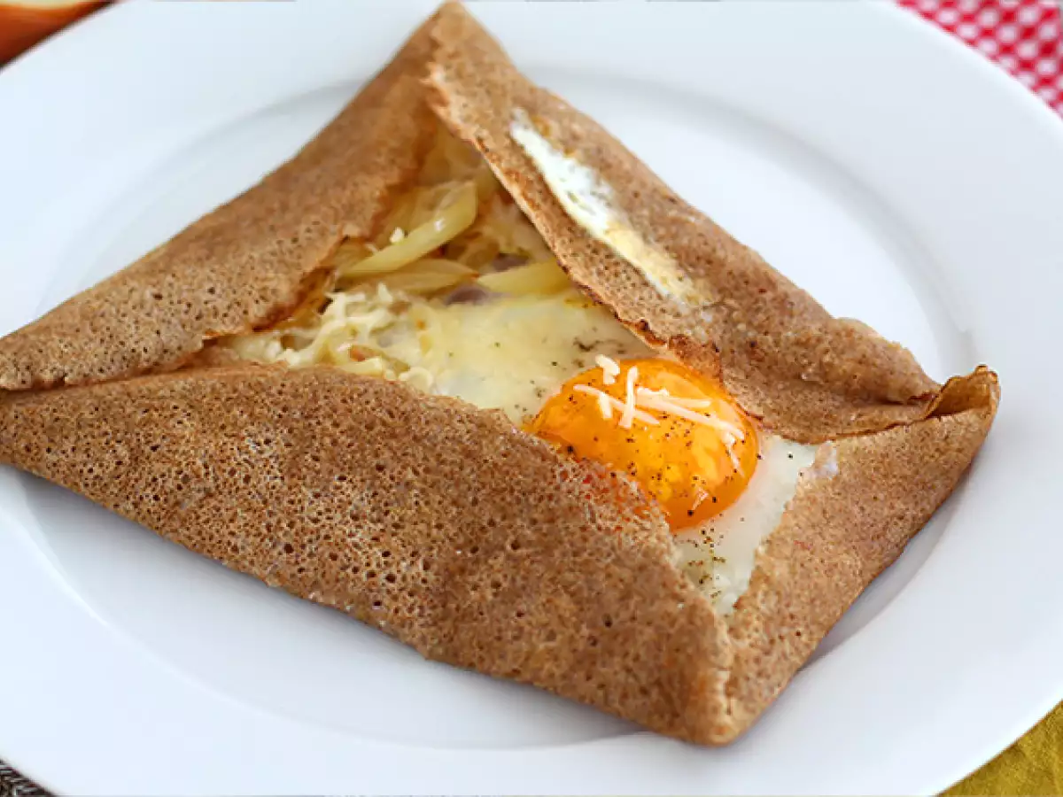 Volkoren boekweitgalette met ham, kaas en ei - foto 4