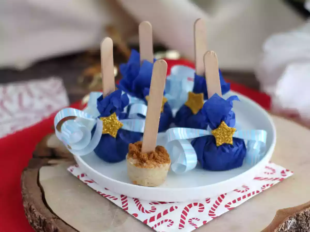 Warme chocoladelollies: witte chocolade + speculaas - foto 3