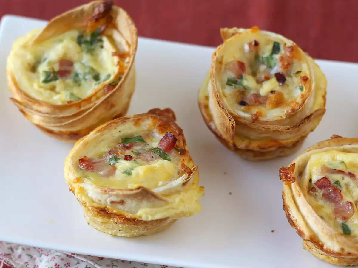 Wat kun je met tortilla's maken? Makkelijke en voordelige mini-quiches! - foto 6