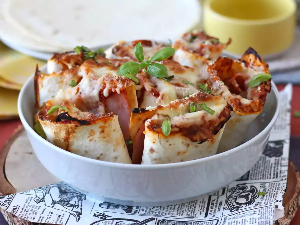 Wat te doen met tortilla's Een gastronomisch gerecht om te delen, met pizzasmaak! - foto 5