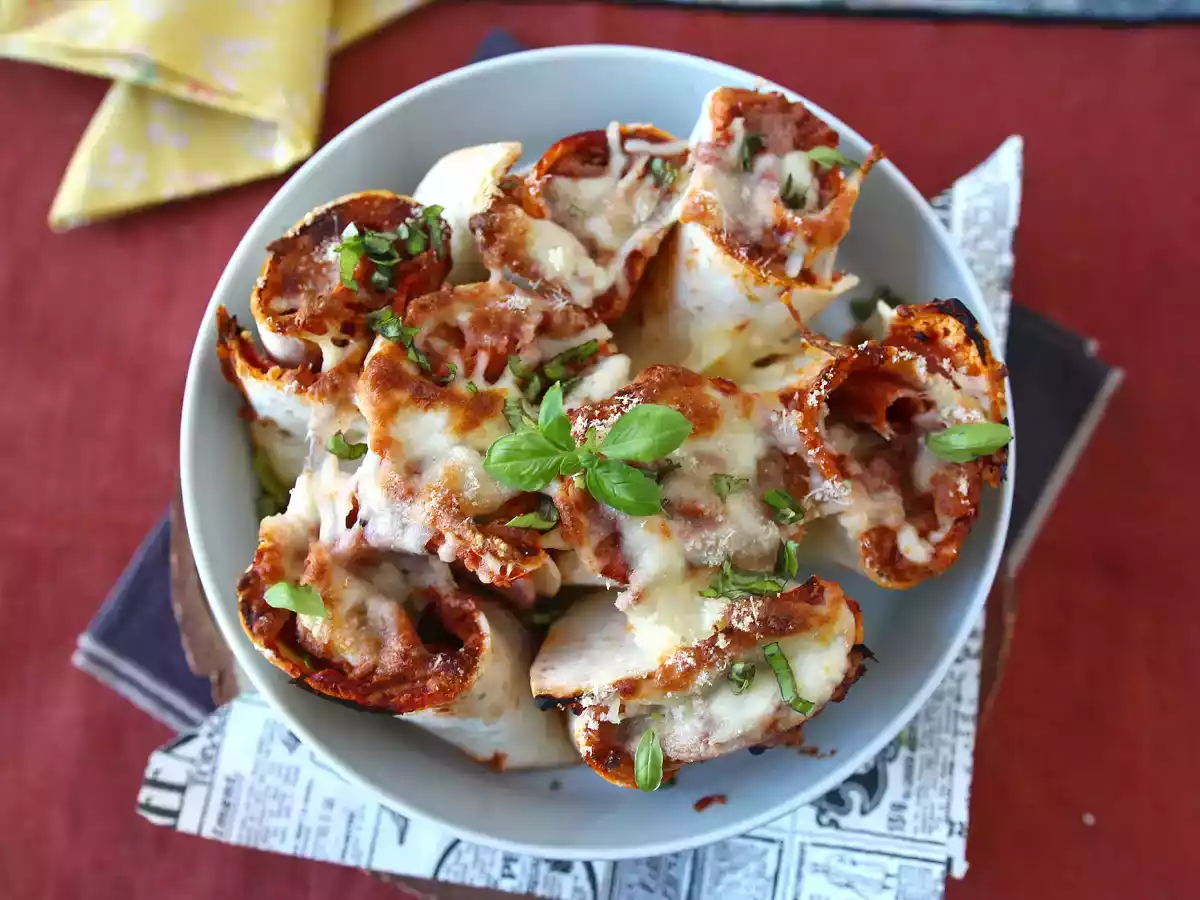 Wat te doen met tortilla's Een gastronomisch gerecht om te delen, met pizzasmaak! - foto 6