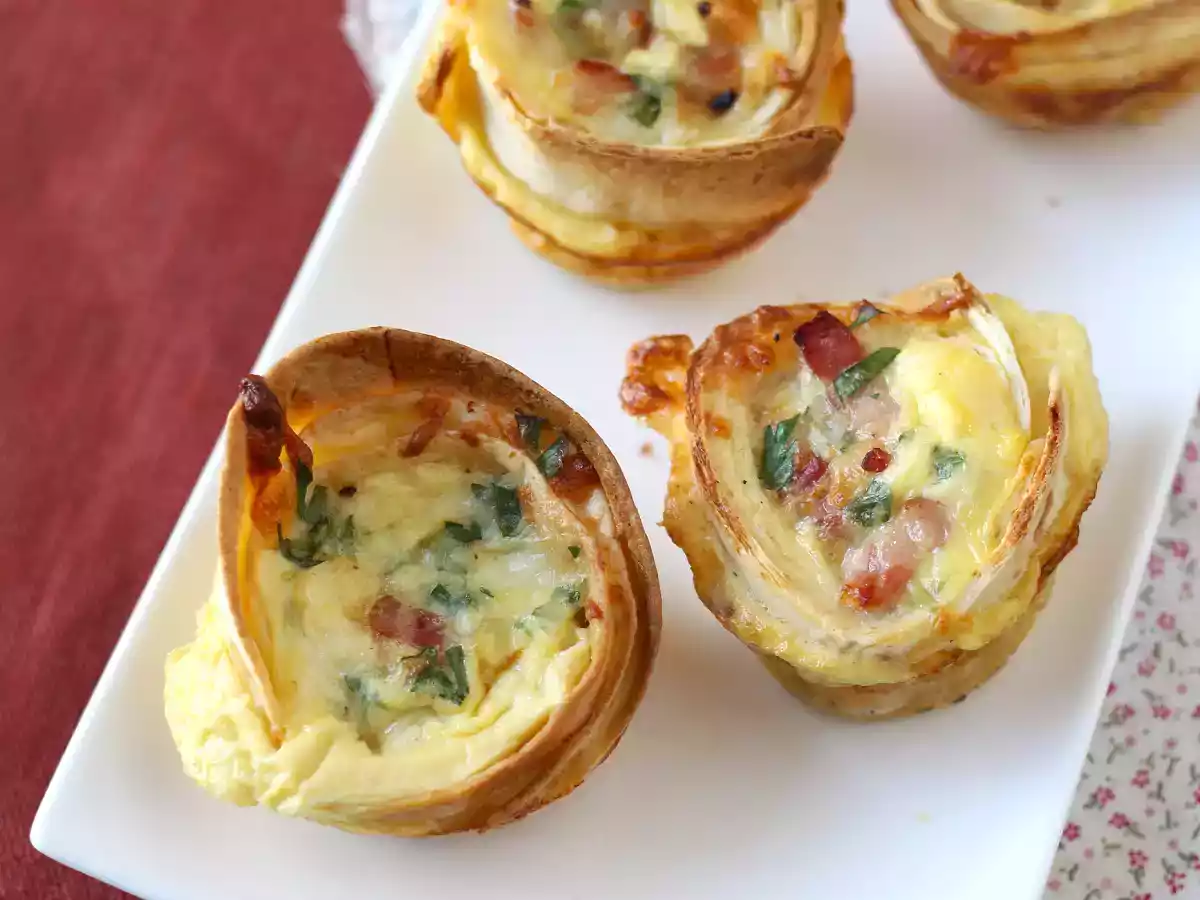 Wat te doen met tortilla's Makkelijke en voordelige quiches! - foto 3