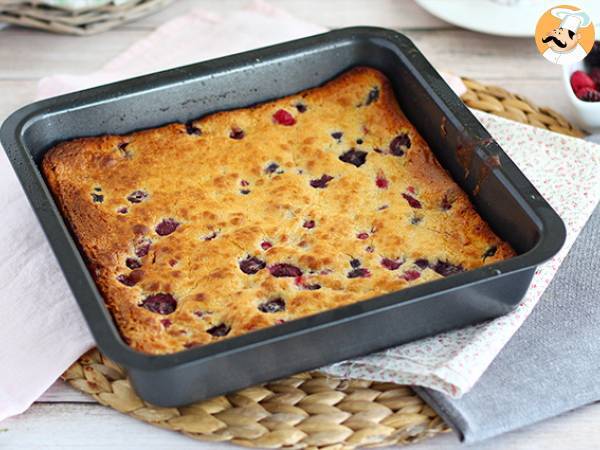 Witte chocolade en rode vruchten blondie - foto 3