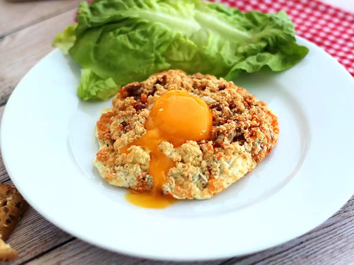 Wolk eieren met chorizo
