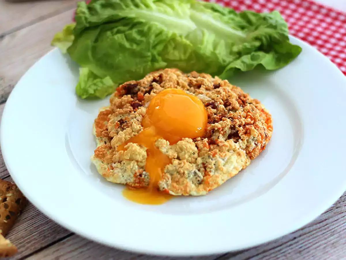 Wolkeneieren met chorizo