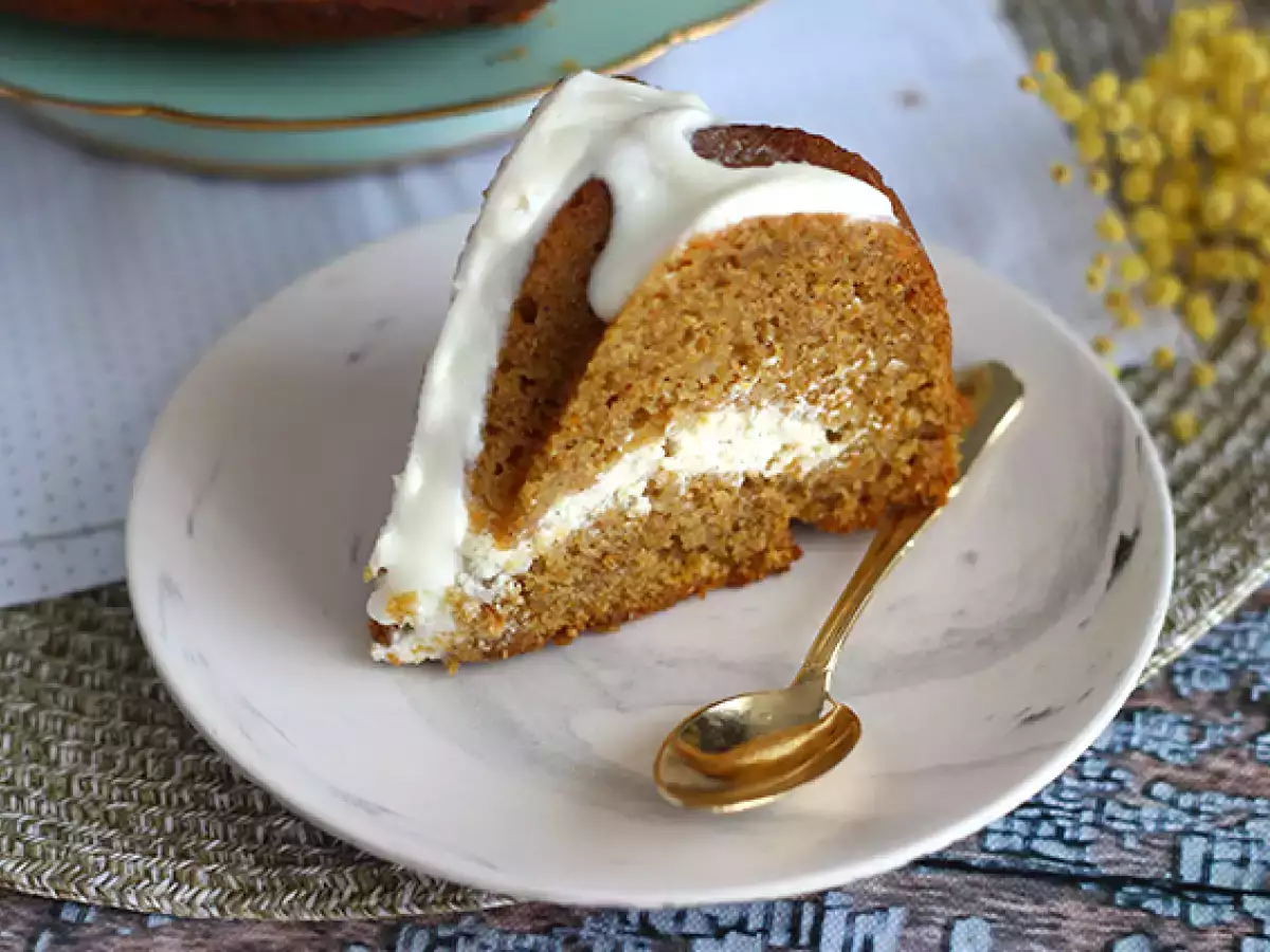 Worteltaart met cheesecakevulling - foto 6