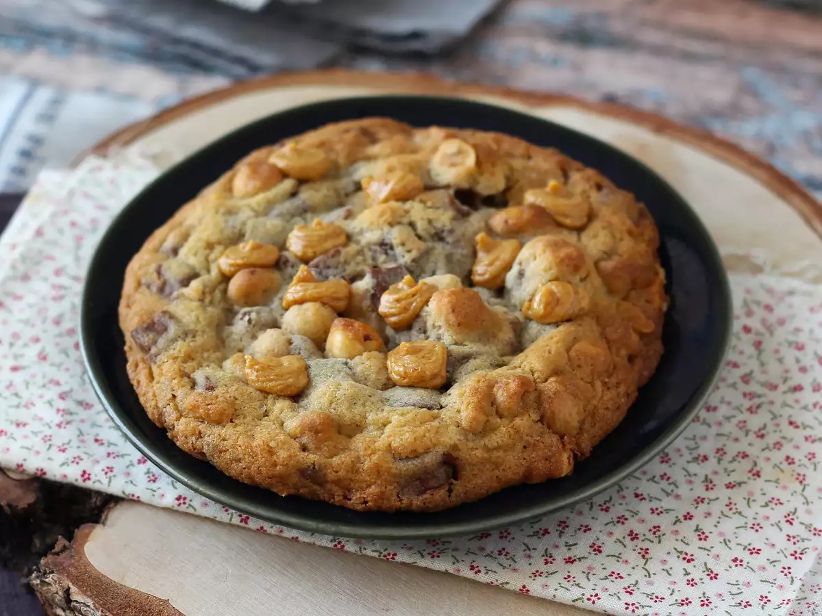 XXL-koekjes met hazelnoten, melkchocolade en praliné - foto 3