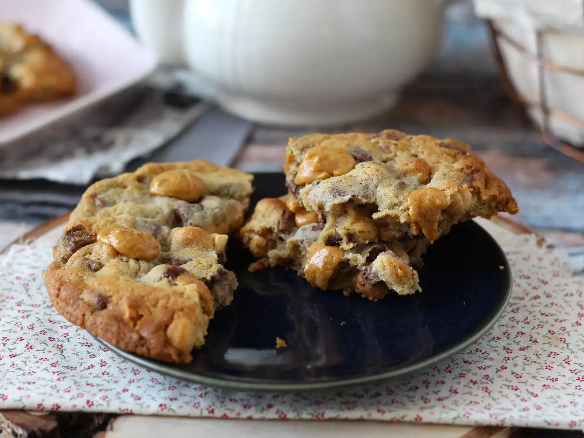 XXL-koekjes met hazelnoten, melkchocolade en praliné - foto 5